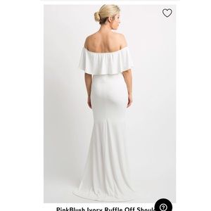 Pink Blush Mermaid Maternity Dress